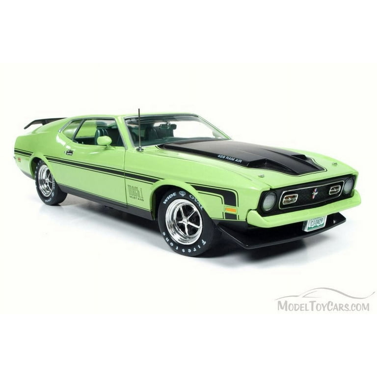 1971 FORD MUSTANG Mach 1 ミニカー1/18 箱無し AUTOWORLD AMM1335 1:18 1971 FORD MUSTANG MACH 1 (MEDIUM BLUE