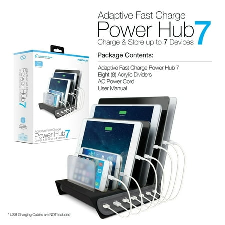 Naztech - Adaptive Fast Charge Power Hub7 - Black