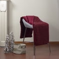 thumbnail image 2 of Northlight Burgundy Red Ultra Plush Faux Fur Throw Blanket 55" x 63", 2 of 4