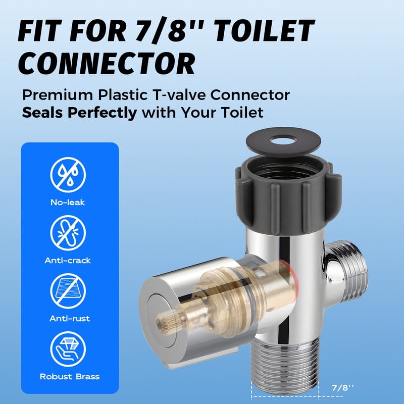 SAMODRA Handheld Bidet Sprayer for Toilet, Adjustable Water Pressure with Bidet Hose for Feminine Wash, Baby Wash & Muslim Shower