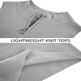thumbnail image 5 of Womens Sleeveless Zipper Knit Crop Tops Short Knit Sweater Tops, 5 of 6
