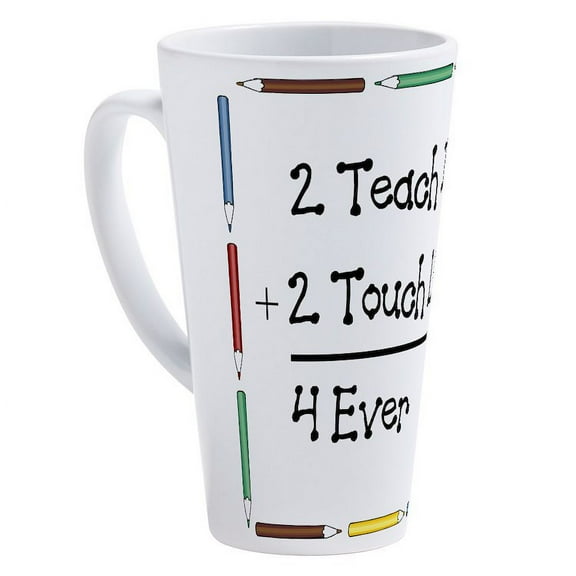 CafePress - 2Teach - 17 Oz White Ceramic Latte Mug