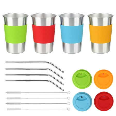 

ESTINK Milk Tea Cup 500ml Stainless Steel Portable Milk Tea Cup Coffee Cup Water Bottle For Home Travel Stainless Steel Cup