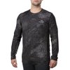 Realtree Wav3 Black Men's Long Sleeve Performance Fishing Tee