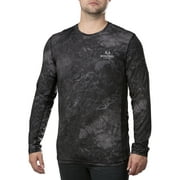 Realtree Wav3 Black Men's Long Sleeve Performance Fishing Tee