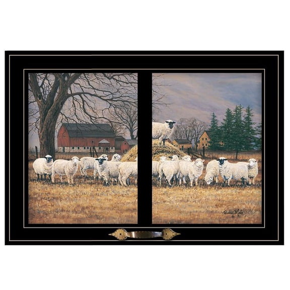 Wool Gathering by Bonnie Mohr Printed Wall Art Wood Multi-Color