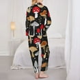 thumbnail image 5 of Disketp Pajamas Set Long Sleeve Sleepwear Womens Button Down Nightwear Pj Sets-Various Mushrooms, 5 of 9