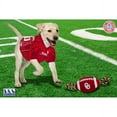 thumbnail image 5 of Pets First Collegiate Oklahoma Sooners Strong, Durable, Chewable Football Dog Toy with Inner Squeaker and Side Ropes, Officialy Licensed, 5 of 7
