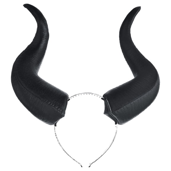 Suit Yourself Sleeping Beauty Maleficent Headband for Adults, One Size, Features Black Molded Horns Attached to Headband