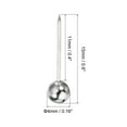 thumbnail image 2 of Uxcell Push Pins Round Head Thumb Map Tacks Steel Point, Silver Tone 500 Pack, 2 of 5