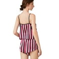 thumbnail image 5 of EFINNY Women's Pajama Sets Sexy Lingerie Satin Sleepwear Lace Trim Cami And Polka Dot Shorts Set V-Neck Pj Nightwear Loungewear (Sling + Shorts), 5 of 7
