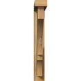 thumbnail image 2 of Ekena Millwork 4"W x 28"D x 28"H Balboa Block Rough Sawn Bracket w/ Offset Brace, Western Red Cedar, 2 of 25