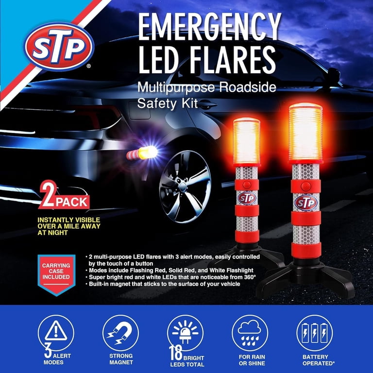 STP Emergency LED Road Flares, 4-Pack photo 7