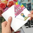 thumbnail image 4 of NobleWorks Funny Graduation Paper Card with 5 x 7 Inch Envelope (1 Card) ConGRADulations C8867GDG, 4 of 6
