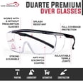 thumbnail image 2 of Safe Handler Duarte Clear Safety Glasses Over Glasses for Men and Women, Anti-Fog & Anti-Scratch (Pack of 3), 2 of 9