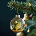 thumbnail image 5 of Darzheoy 3D Spherical Frog Christmas Ornament Round Hanging Decor for Home Tree Holiday Decoration Festive Party Supplies, 5 of 6
