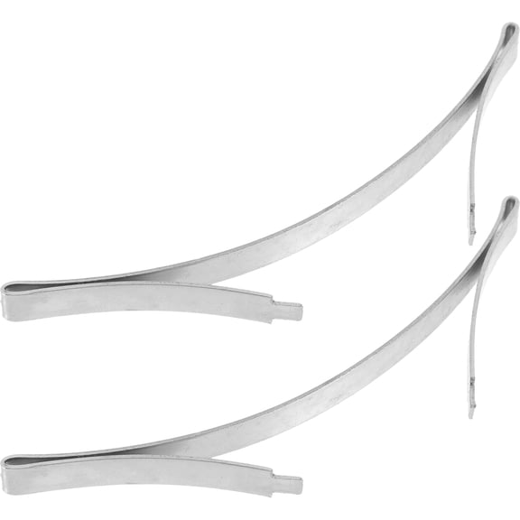 Tineasur 2Pcs Bottom Positioner for Sliding Doors Plated Silver Color with Stable Sliding and Buffer Feature