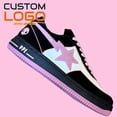 thumbnail image 1 of EU47 Nuevo modelo sta, zapatillas de deporte personalizadas para mujer, zapatillas bajas, cómodas, negras y rosas, zapatos informales para mujer, 1 of 3