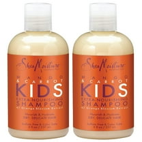 Shea Moisture Kids Shampoo - Extra-Nourishing Shea Butter, Mango & Carrot Hair Detangler with Orange Blossom Extract, 8 Oz (Pack of 2)