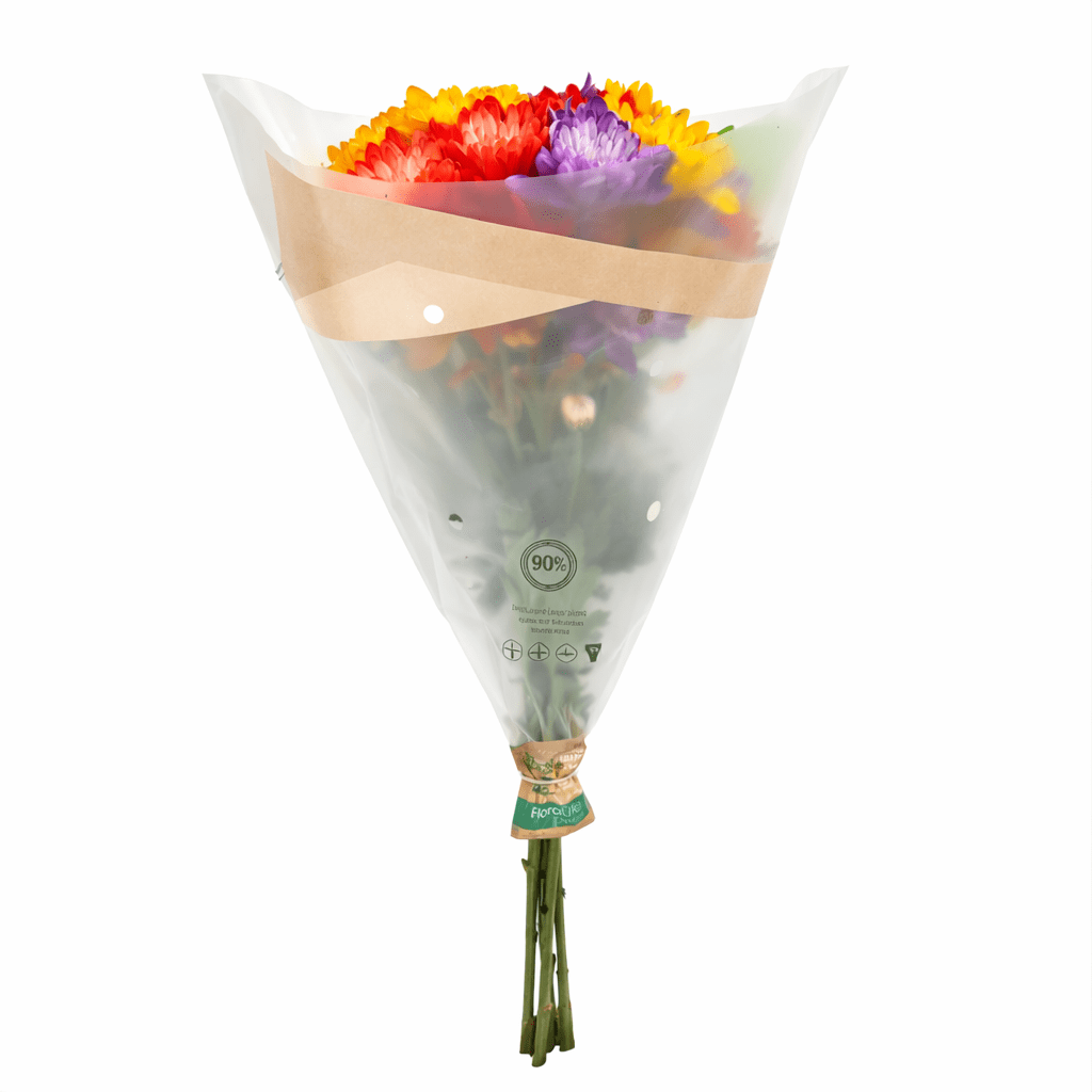 Painted Cushion Poms Flower Bunch Small, Colors May Vary