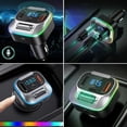 thumbnail image 2 of Bluetoothcompatible Car Adapter Bass Sound Radio Handsfree Calls Fast Charging, 2 of 5