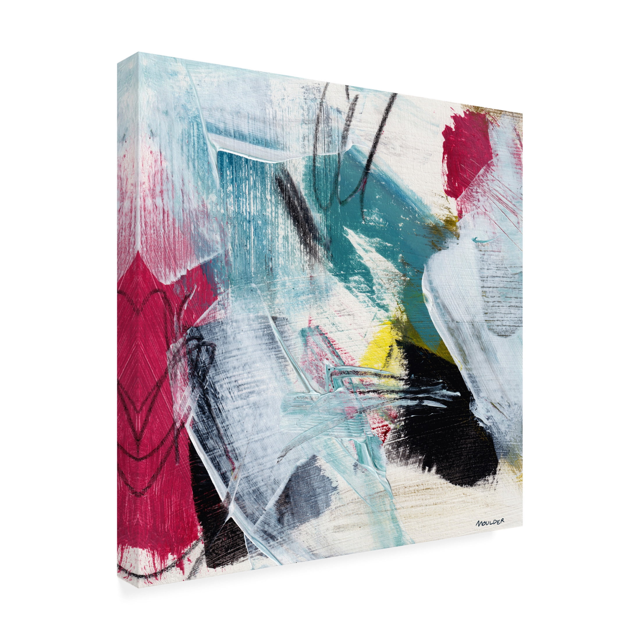 Canvas Wall Art - Kim Moulder 'Cast About' Wall Art for Living Room, Bedroom, or Office Décor by Trademark Fine Art - 35 x 35 Inches