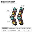 thumbnail image 2 of Daiia Bowling Ball Print Crew Socks – Soft Breathable Long Socks for Men & Women, Moisture-Wicking & Comfortable Daily Wear Socks, One-Size Fits Most (US 5-11), 2 of 6