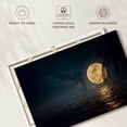 thumbnail image 6 of Elephant Stock Harvest Moon Wall Art - Horizontal Canvas Wall Art - Living Room Wall Decor - Astronomy & Space Canvas - Black And Teal Decor - 45" x 30", 6 of 8