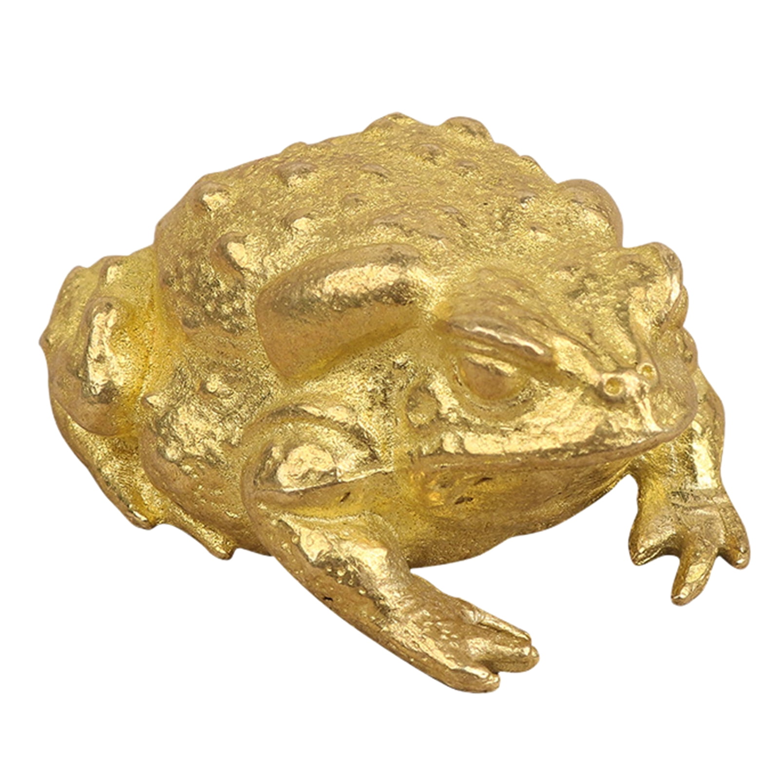 Farfi Decorative Golden Toad Ornament Retro Auspicious Good ...