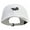 White, variant on Skunk Embroidered Dad Style Unstructured Low Profile 6 panel Cotton Cap - White OSFM