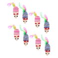 thumbnail image 3 of Minkissy 8Pcs Mouse Shaped Cat Toys Assorted Color Sisal Exercise Increase For Indoor Cats, 3 of 6