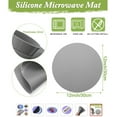 thumbnail image 3 of Silicone Microwave Spill Round Mat Food Cover For Pots And Bowls Placemat- Blue - 11.75 In. TV Time Direct SMSM-TWOpk, 3 of 5