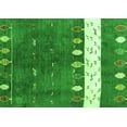 thumbnail image 1 of Ahgly Company Indoor Rectangle Abstract Green Contemporary Area Rugs, 2' x 5', 1 of 1