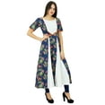 thumbnail image 2 of Bimba Women Designer Printed Dress Cotton Anarkali Kurti Flaired Kurti Clothing, 2 of 7