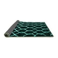 thumbnail image 2 of Ahgly Company Indoor Rectangle Trellis Turquoise Blue Modern Area Rugs, 8' x 12', 2 of 4