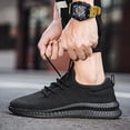 thumbnail image 3 of EKRBXA Knit No-Tie Sneakers, Lightweight Breathable Mesh Walking Shoes, Non-Slip Comfort Casual Athletic Shoes for Gym & Everyday Wear, 3 of 5