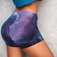thumbnail image 4 of Balery Mystical White gorilla Jungle Pantalones cortos de entrenamiento estampados para mujer, sin costuras, ajustados, para gimnasio, yoga, correr, deportes, ejercicio activo, fitness.-XX-Large, 4 of 8