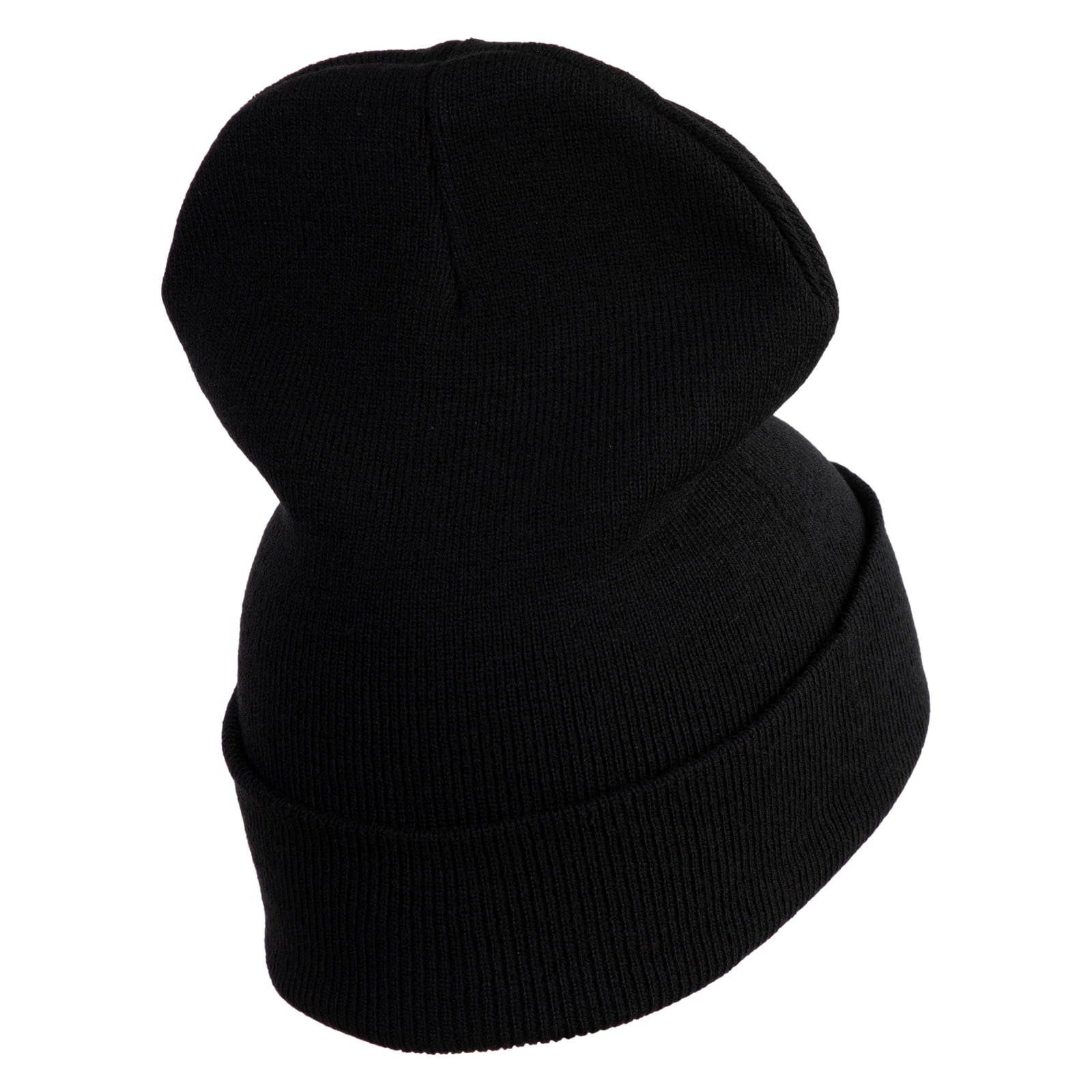 Pickleball Balls Embroidered Iron on Patched 12 Inch Long Knitted Beanie - Black OSFM