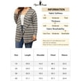 thumbnail image 6 of Agnes Orinda Plus Size Cardigan for Women Long Sleeve Casual Lightweight Knit Open Front Outfits 4X Apricot Black, 6 of 6