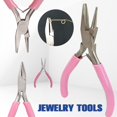 thumbnail image 3 of Round Concave Pliers Wire Looping Pliers Precision Jewelry Pliers Wire Bending Tools Jewelry Hand Tools DIY Tool Cutting Pliers Pink, 3 of 6