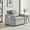 Grey, variant on Noble House 35.43" Velvet 3-in-1 Sofa Bed Chair, Modern Adjustable Tufted Single Sleeper, for Small Space, Creamy White