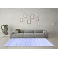 thumbnail image 3 of Ahgly Company Machine Washable Indoor Rectangle Solid Blue Modern Area Rugs, 2' x 3', 3 of 4