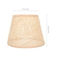 thumbnail image 2 of NIYANGLE Replacement Table Lamp Shade 1Set 17x6.7in Khaki Rattan for Living Room, 2 of 6