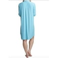 thumbnail image 2 of Hanes Women's Dots Printed Notch Collar Sleepshirts Nightgown, Blue, L, 2 of 4
