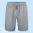 thumbnail image 2 of NIEWTR Men's Basketball Shorts Baggy Lightweight Athletic Gym Workout Running Casual Shorts with Pockets(Light Gray,2XL), 2 of 9
