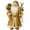 color, variant on Golden Santa Christmas Ornament – Festive Holiday Decoration Figurine for Home, Office, Tree, Tabletop or Window Display, Exquisite Collectible Gift for Family & Friends