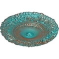 thumbnail image 3 of Ekena Millwork 21"OD x 2"P Marseille Ceiling Medallion (Fits Canopies up to 7 3/8"), Hand-Painted Copper Green Patina, 3 of 6