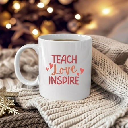 

Teach Love Inspire Mug Teacher Gift Teacher Mug Preschool Teacher Teacher Mug Teacher Gift Gift for Teacher Ceramic Mug