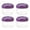 Purple, variant on 4PCS Mini Clear Plastic Jars with Leakproof Screw Lids, 35ml Refillable Round Storage Containers for Kitchen, Snacks, Candy, Condiments, Arts & Crafts, Stackable, Portable (Purple) gifts for people