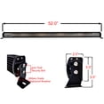 thumbnail image 4 of OZ-USA 52" Amber White Flash Strobe Dual Color LED Light Bar Fog Driving Work Light for Offroad Truck Tractors, 4 of 7